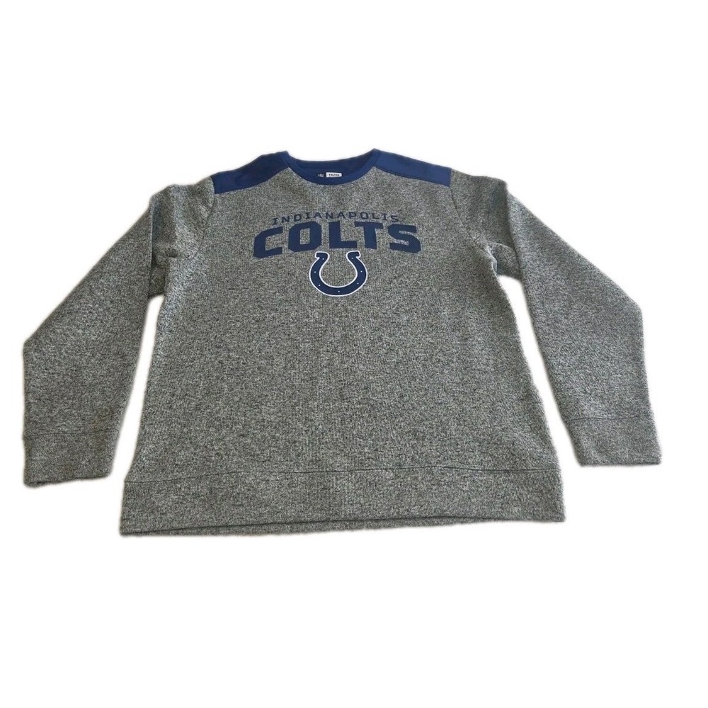 NFL Team Apparel Indianapolis Colts Sweater Men's Size M Gray/Blue NWT